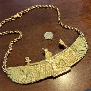Vintage Goddess Isis Necklace Alva Museum Replicas